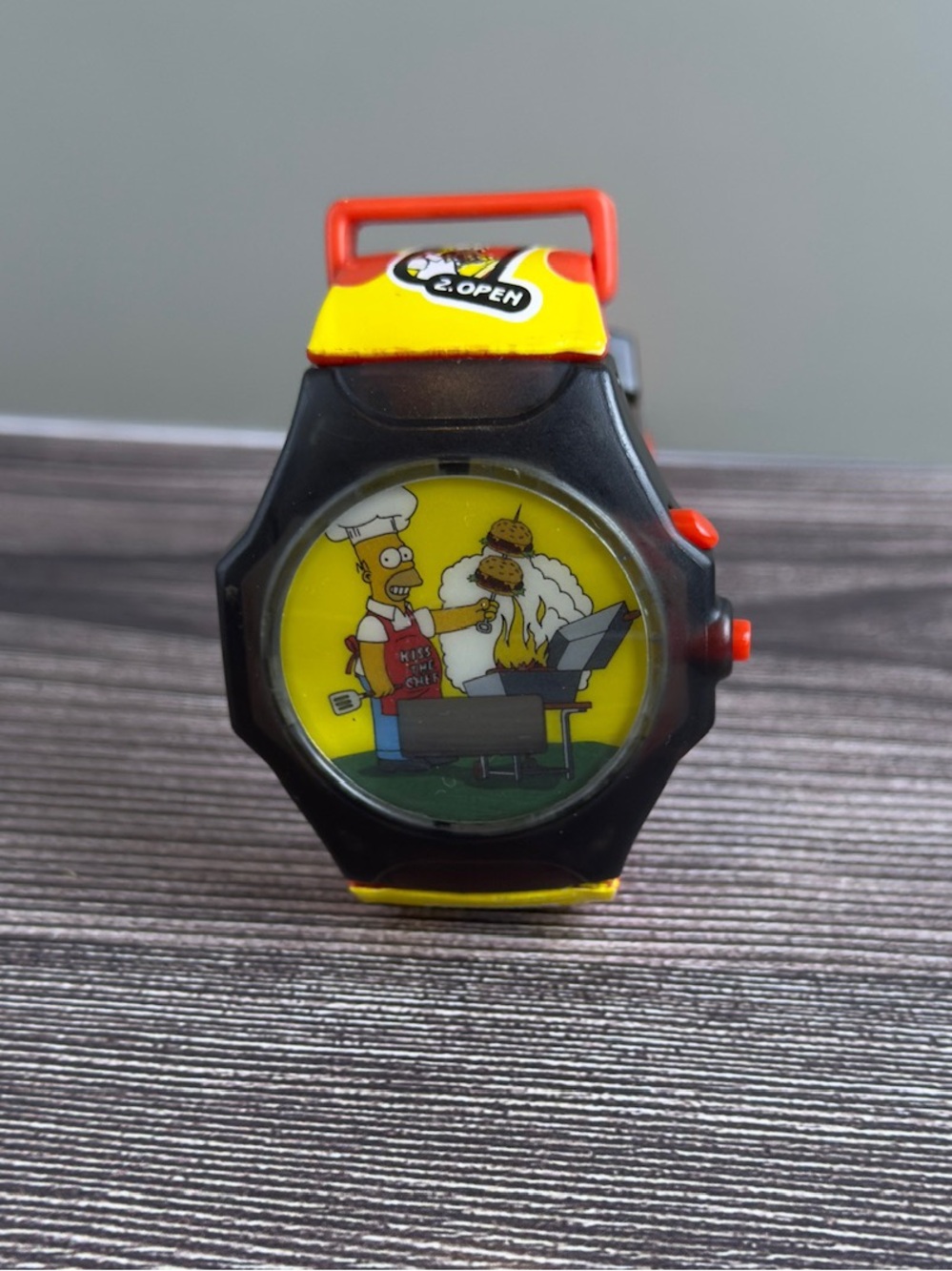 The Simpsons Talking Burger Time Watch Homer BBQ Interactive Vintage